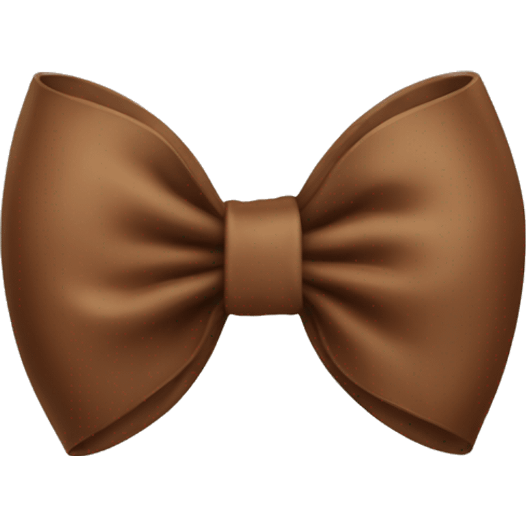 Brown bow  emoji