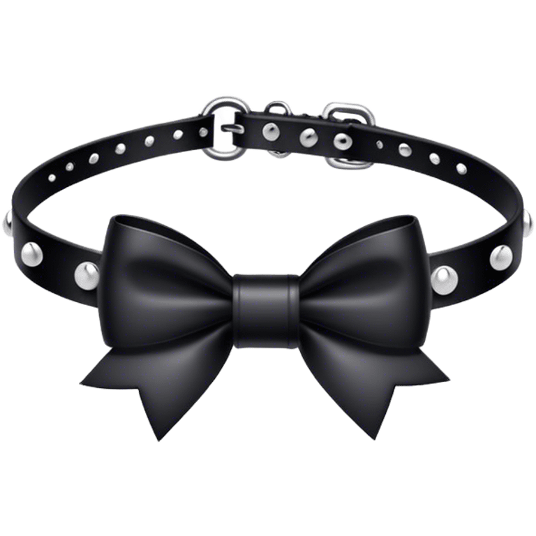 kawaii goth bow choker  emoji