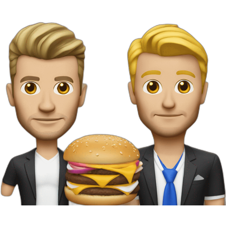 david beckam et un mac donald emoji