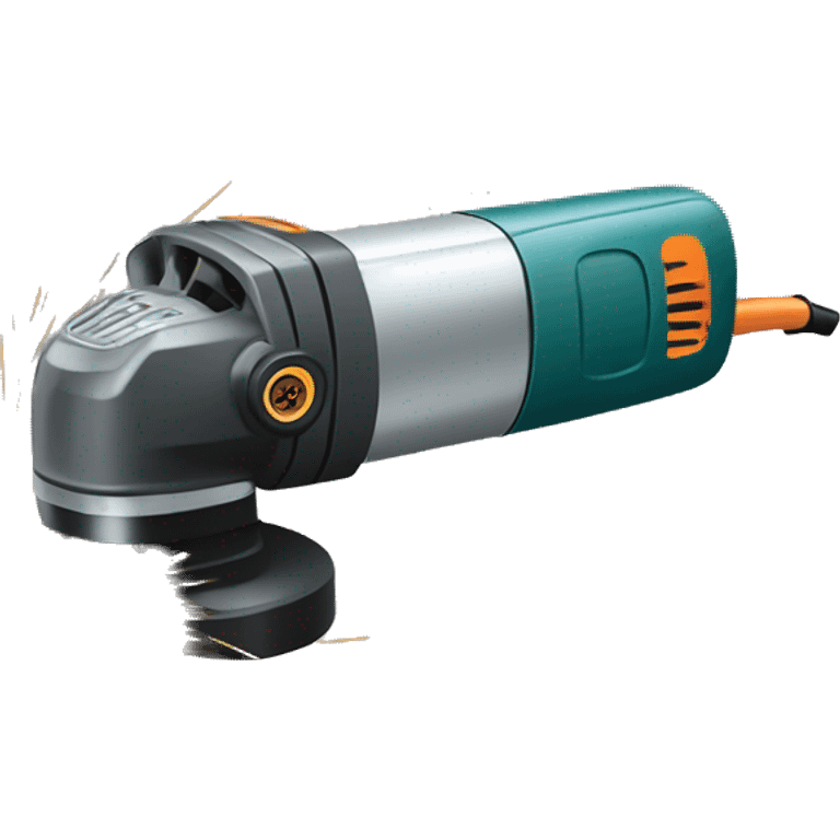 Angle grinder with sparks emoji