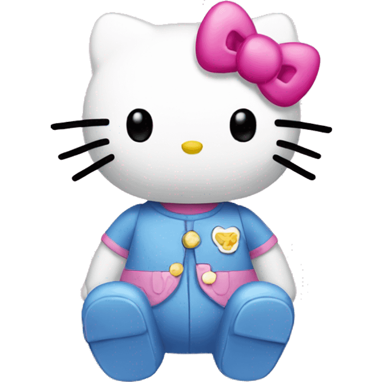 Hello kitty with 🤨 emoji