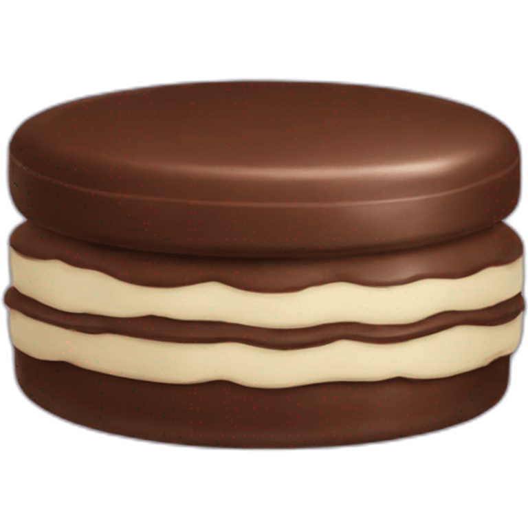 Alfajor de chocolate emoji