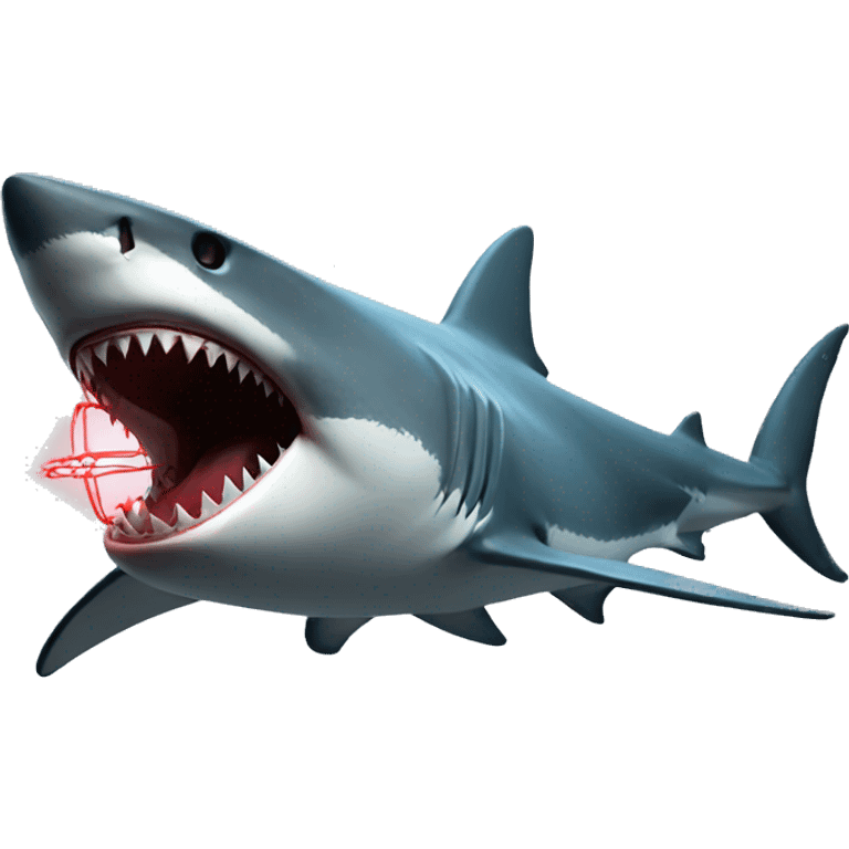 Shark lasers emoji