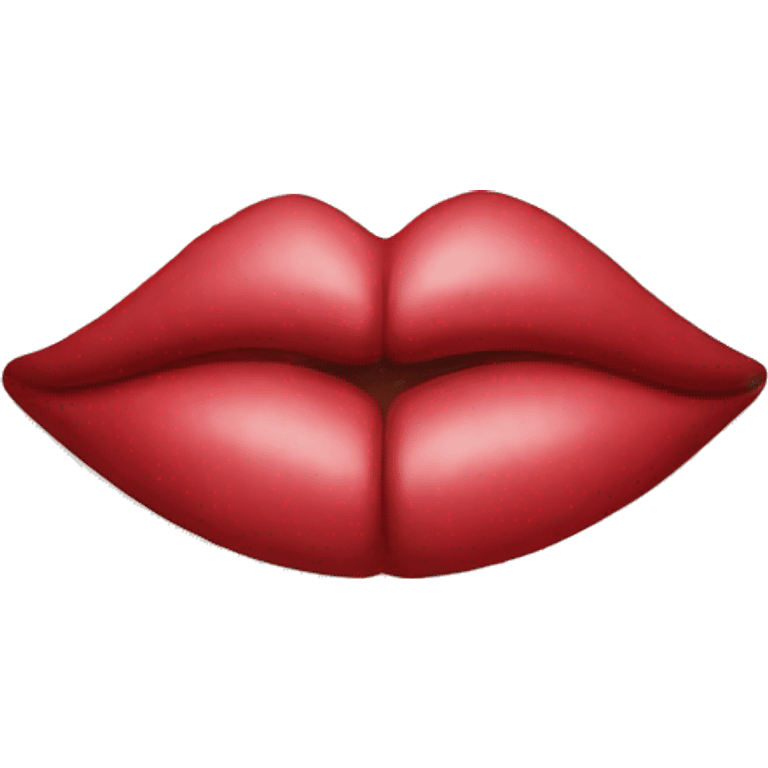 Lips on a letter emoji