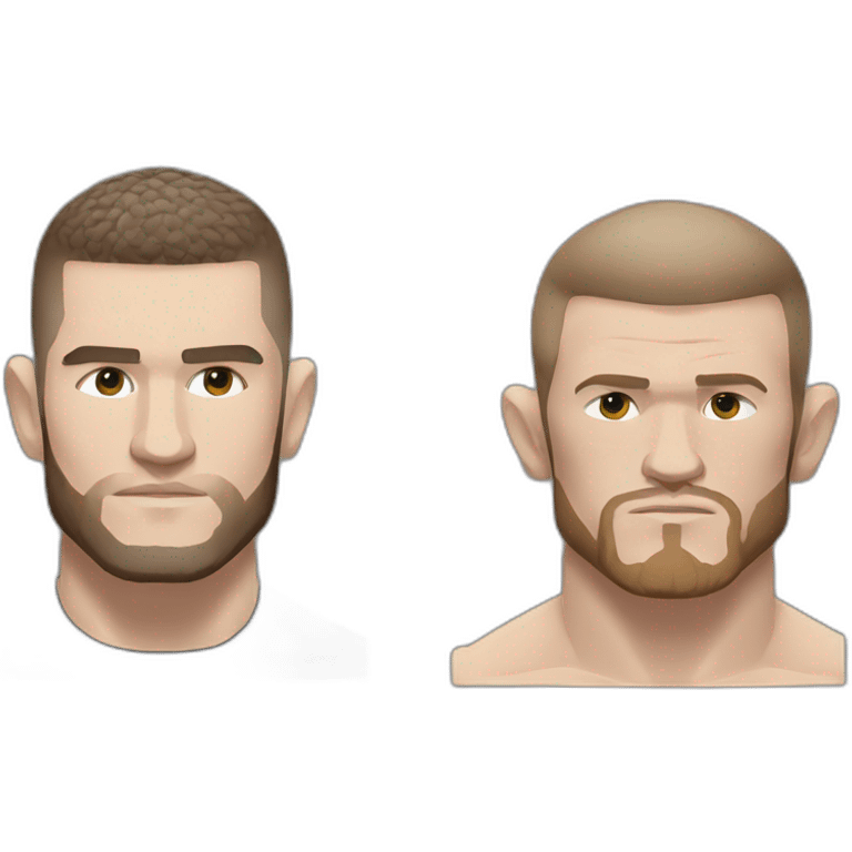 khabib with conor mcgregor emoji