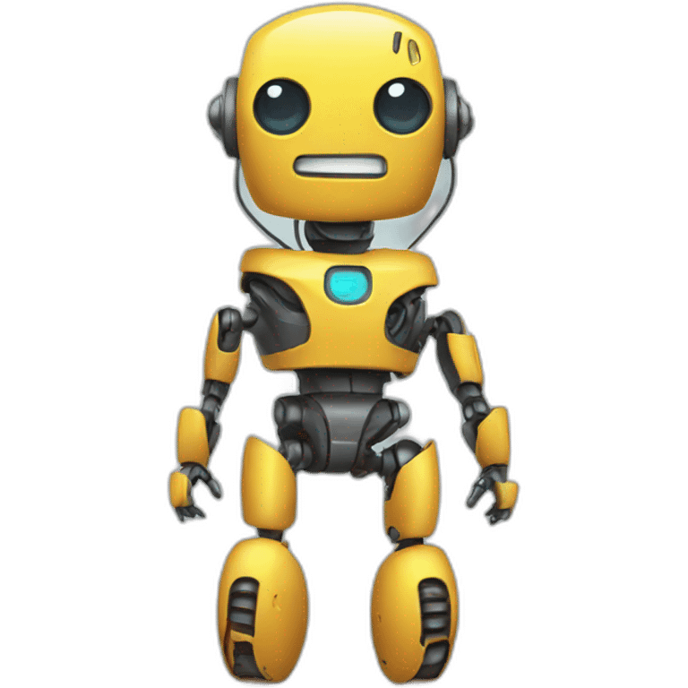 robot wearing a bikini emoji