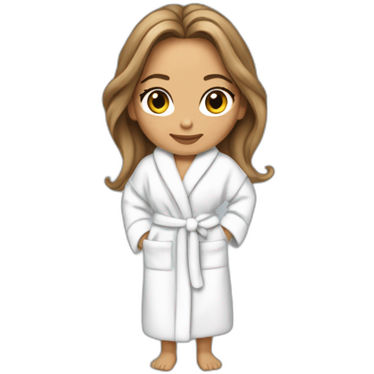 Jennifer lopez in a bathrobe emoji