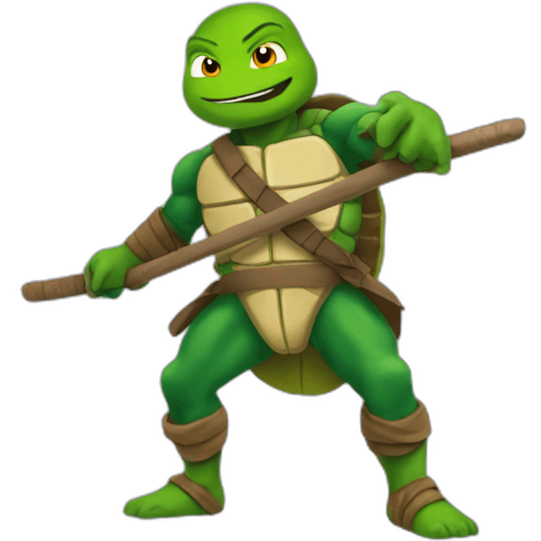 Mbappe as a ninja turtle emoji