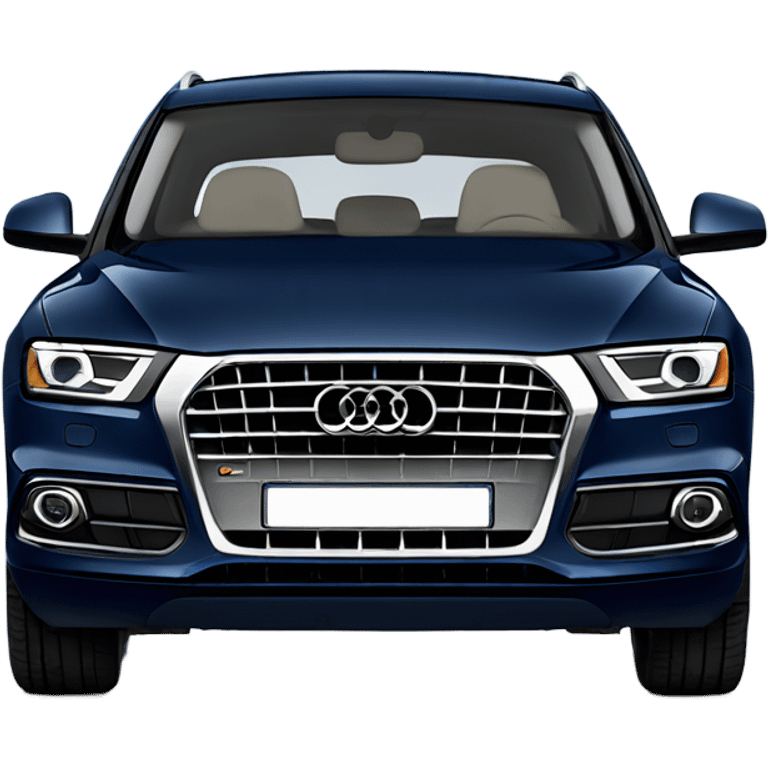 Navy blue audi q5 emoji