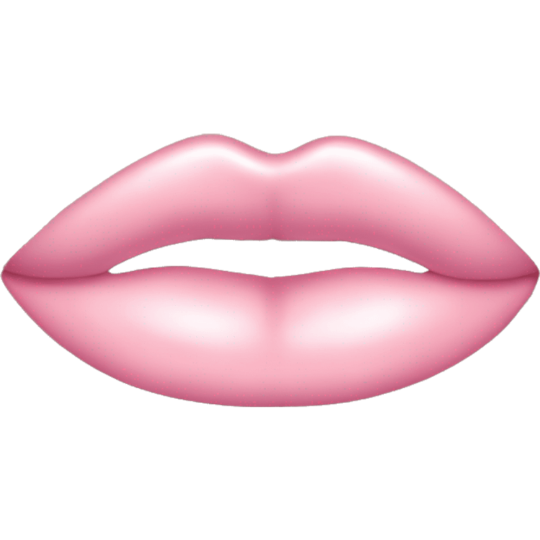 Light pink kiss lip  emoji