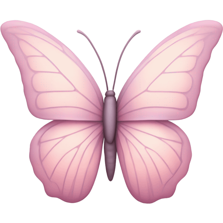 Pastel pink butterfly  emoji