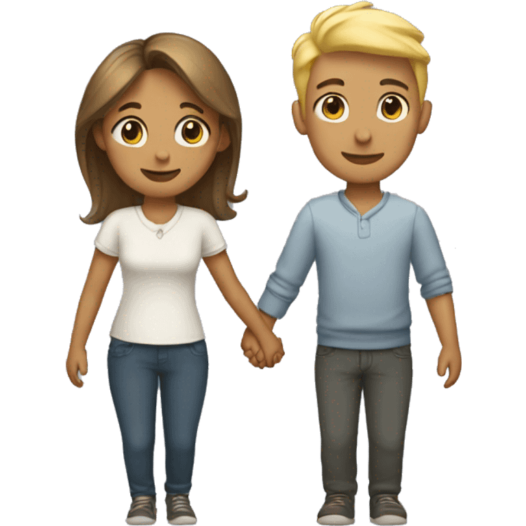 Couple holding hands emoji