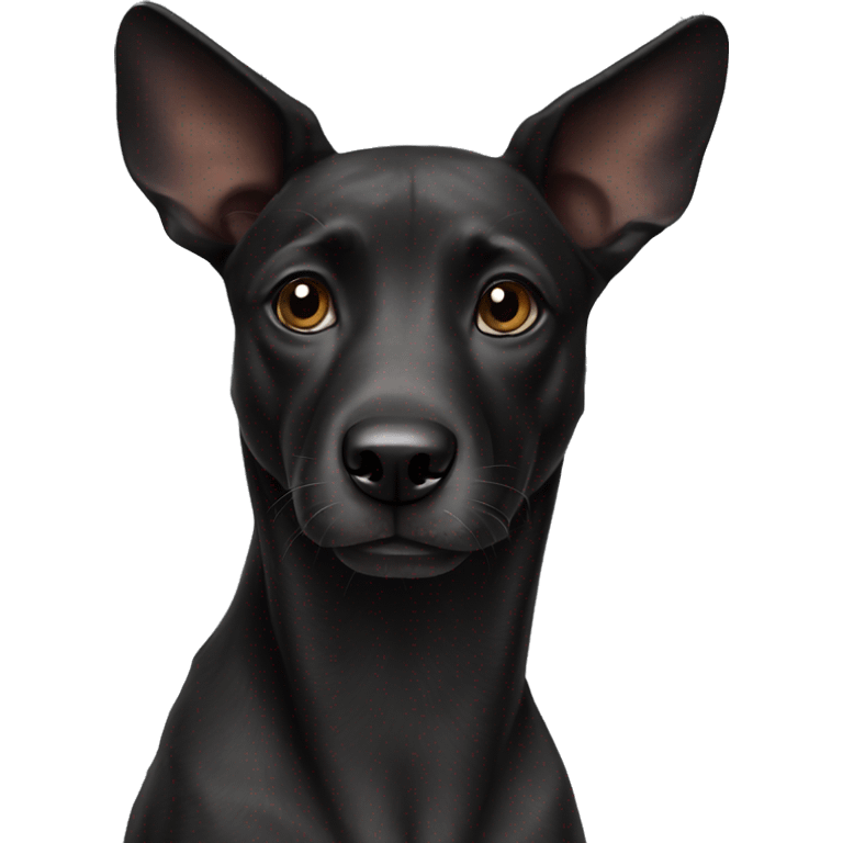 a black african dog emoji