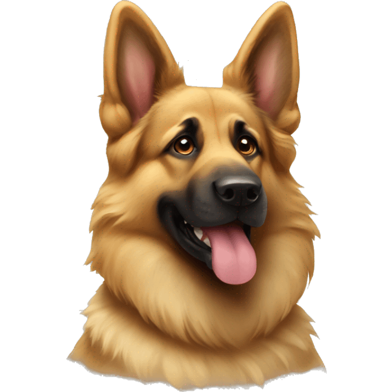 Fluffy German shepherd  emoji