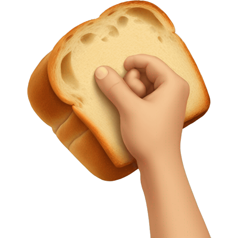 fist bump with bread emoji