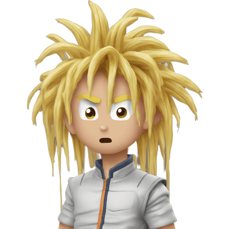 Goku mange des spaghettis  emoji