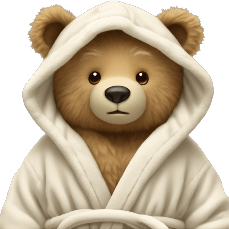 Jellycat Bartholomew bathrobe Bear emoji