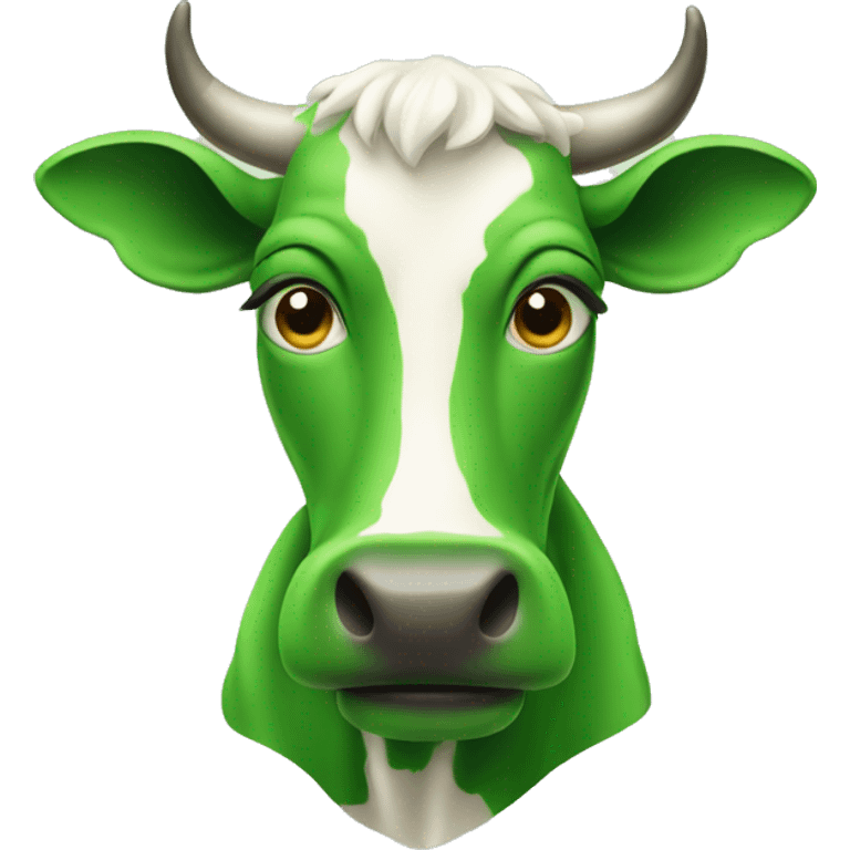 Green cow emoji