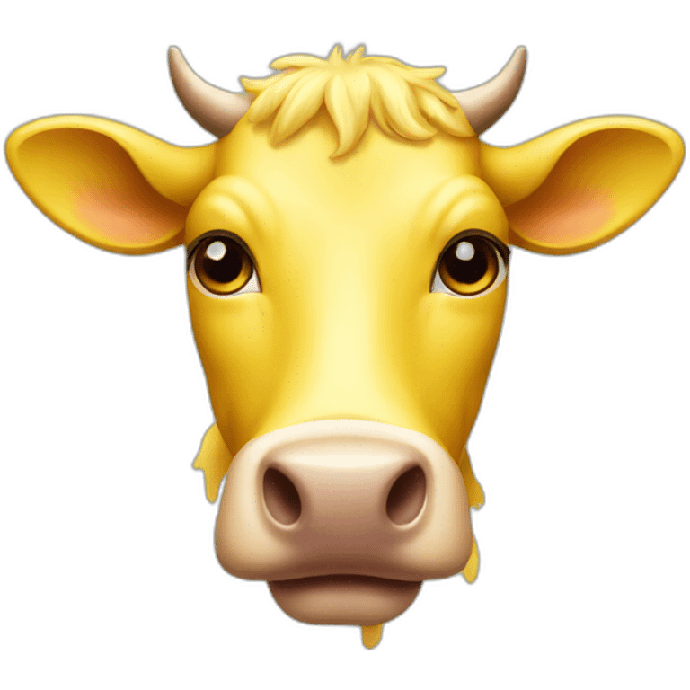 yellow cow emoji