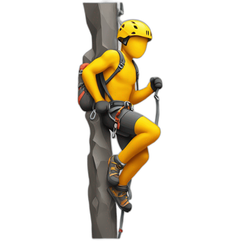 climber who climbs according to the price chart emoji