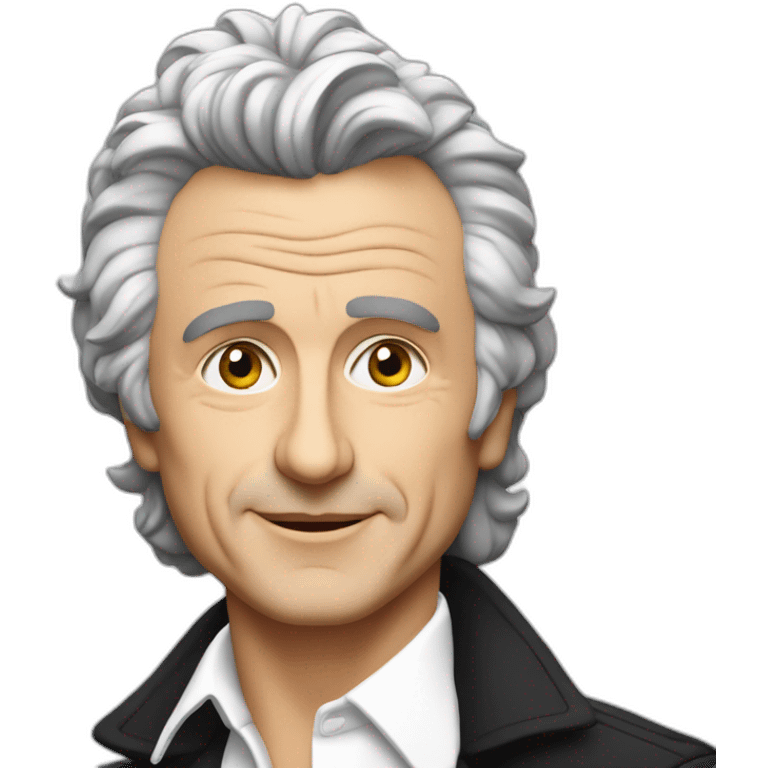 Michel sardou chante dans un micro emoji