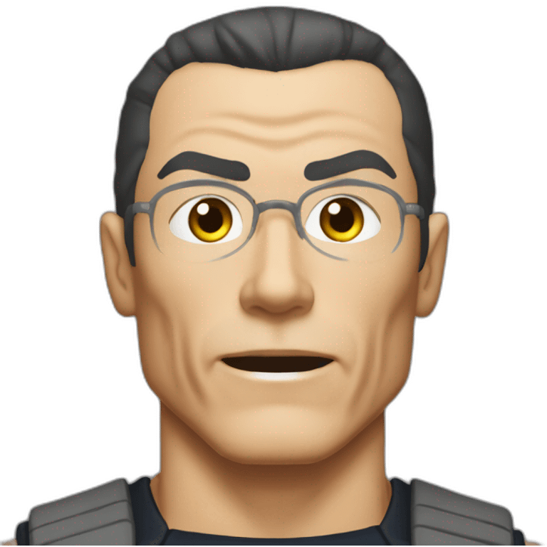 Anime-jean-claude-vandamme-spin-kick --no glasses emoji