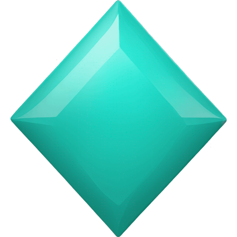 “Minimal emoji of Pix logo: turquoise diamond, smooth curves, clean modern look.” emoji