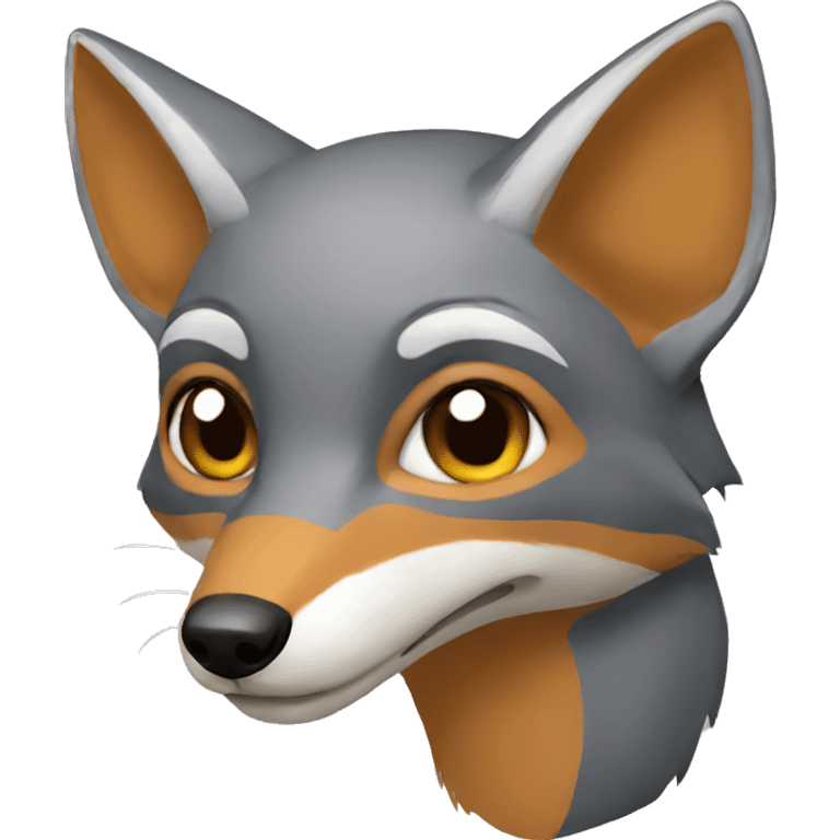 the gray fox emoji