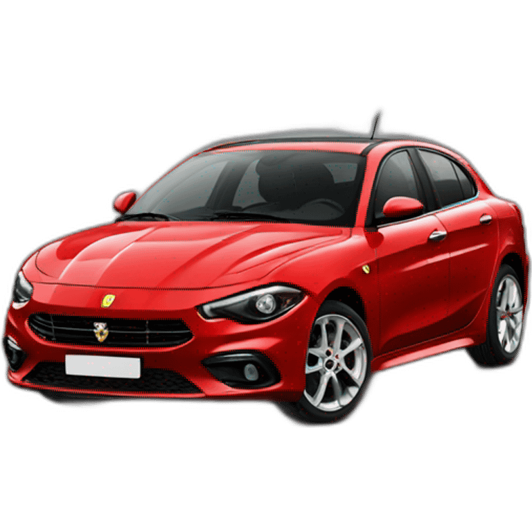 Fiat tipo as a Ferrari emoji