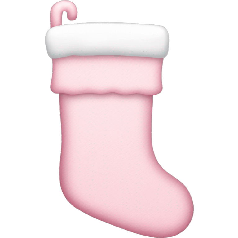  light pink Christmas stocking emoji