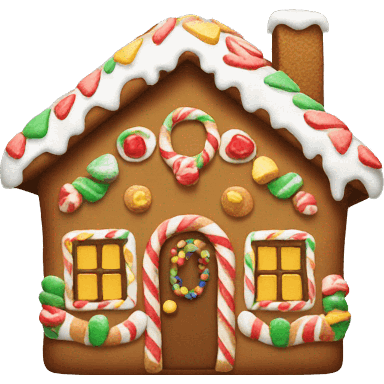 gingerbread house emoji