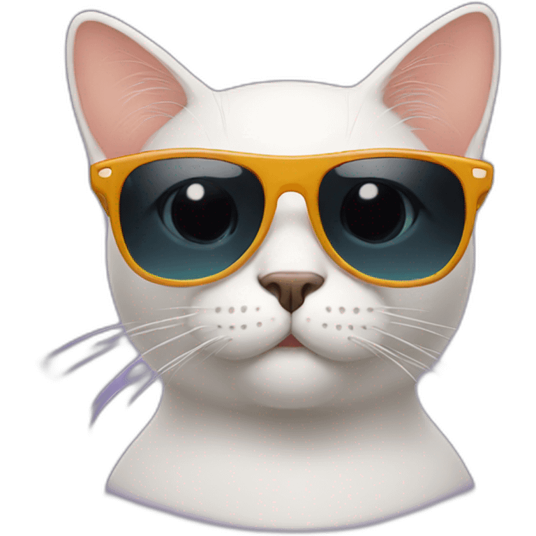 Cat with sunglasses emoji