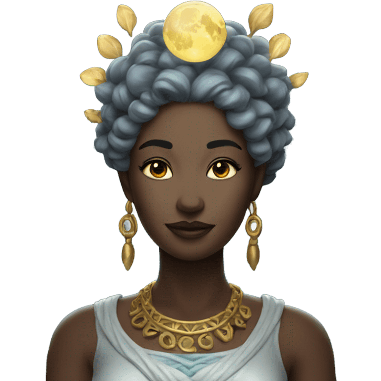 goddess of the moon emoji