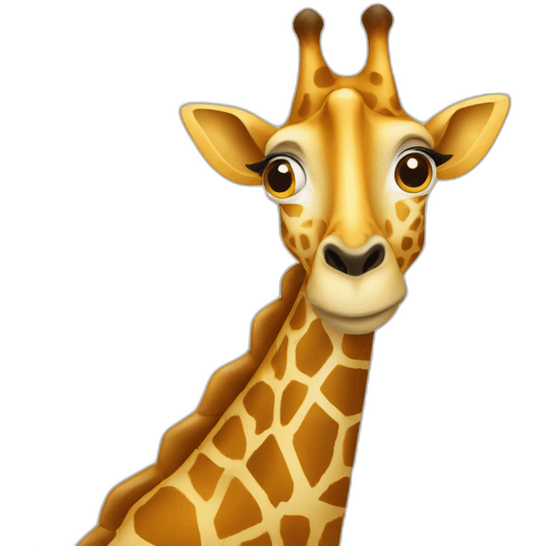 Girafe sur mamoute emoji