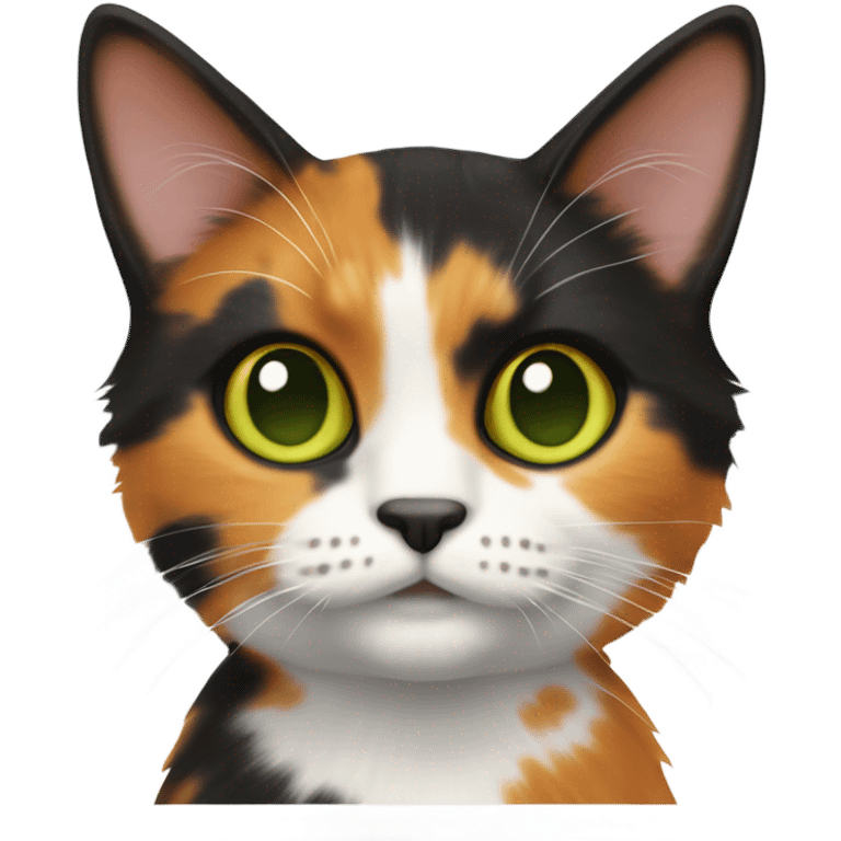 A calico cat emoji