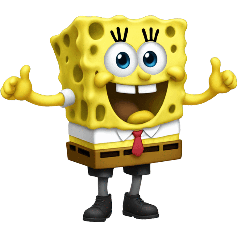 waving Spongebob emoji