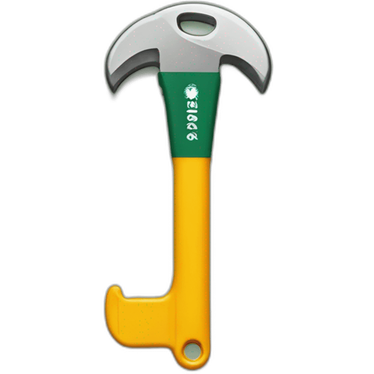 A Starbucks branded pipe wrench emoji