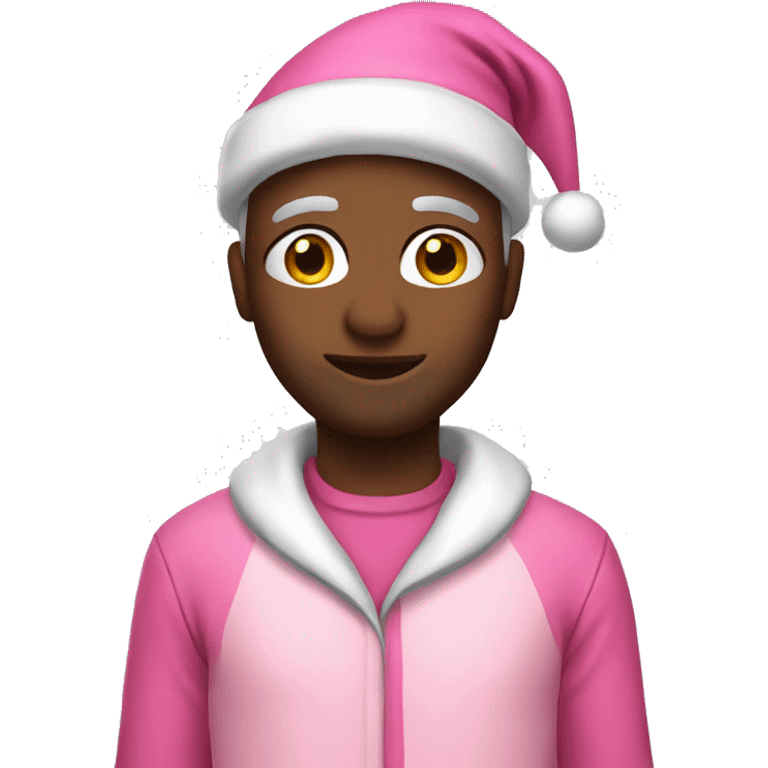 Santa pink outfit  emoji