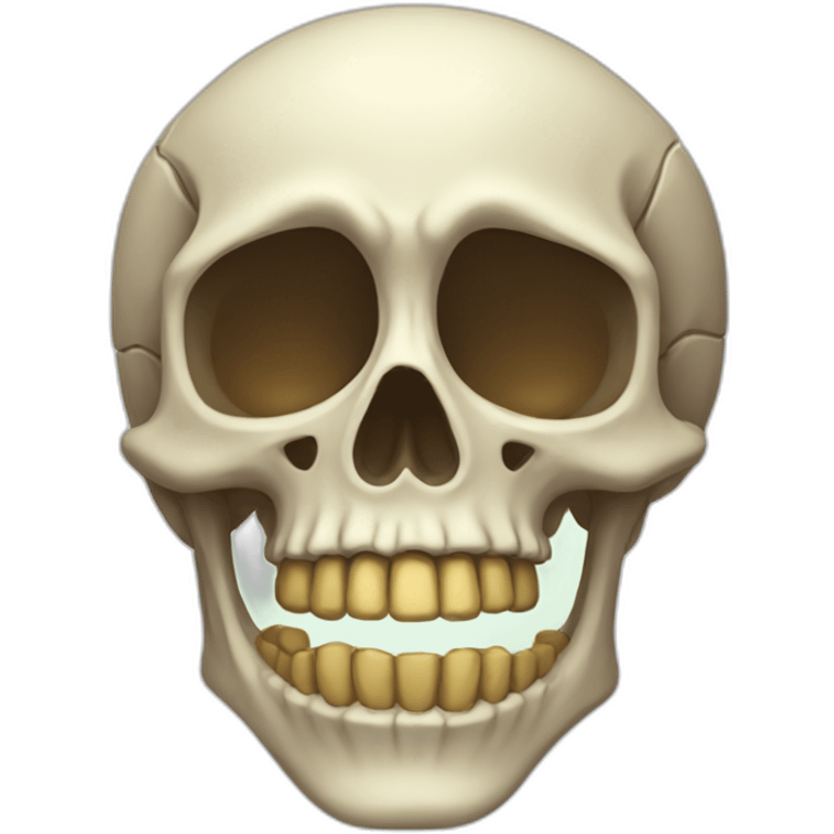 grateful skeleton emoji