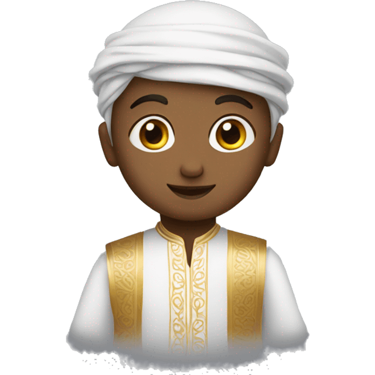 A small boy wearing Arabic clothes emoji