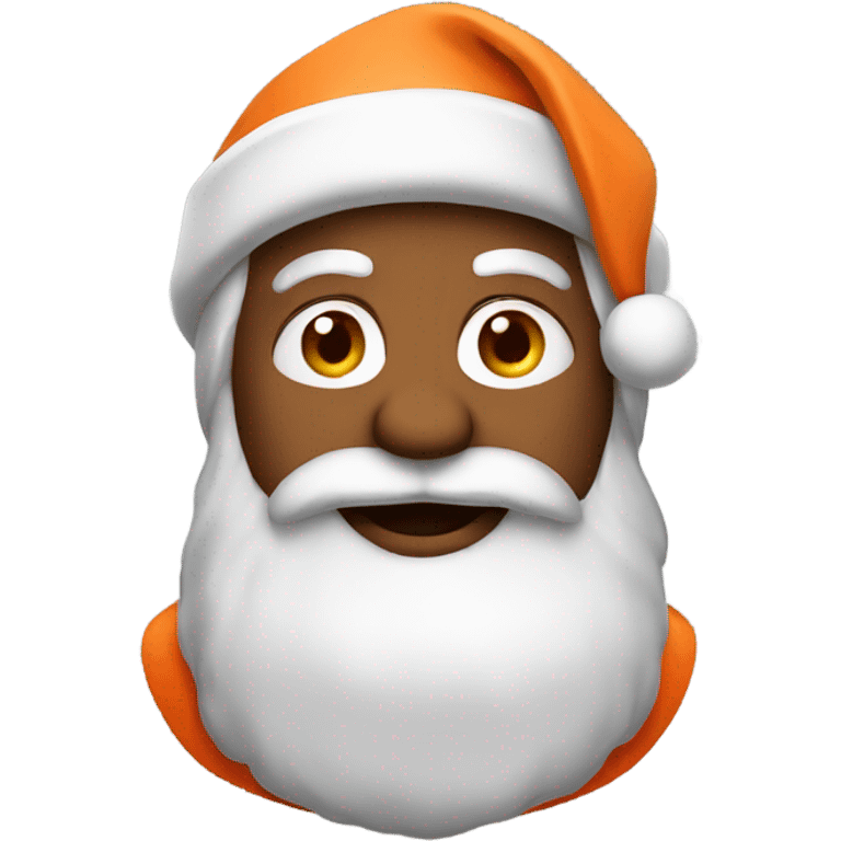 Santa in an orange suit emoji