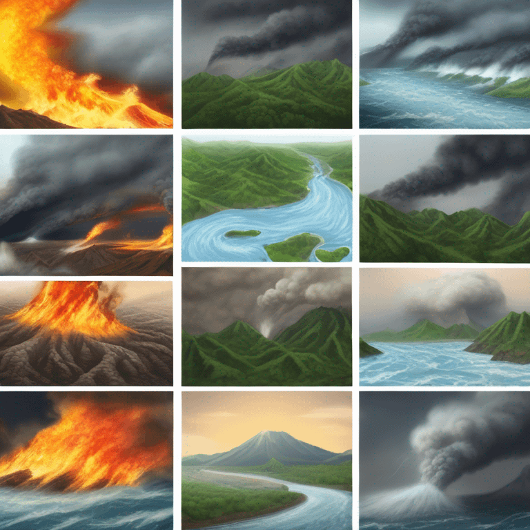 Natural disasters emoji