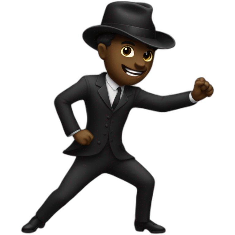 Noir qui danse emoji