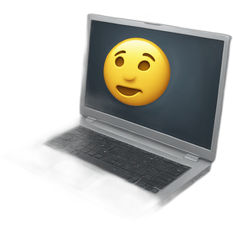 3D Laptop emoji