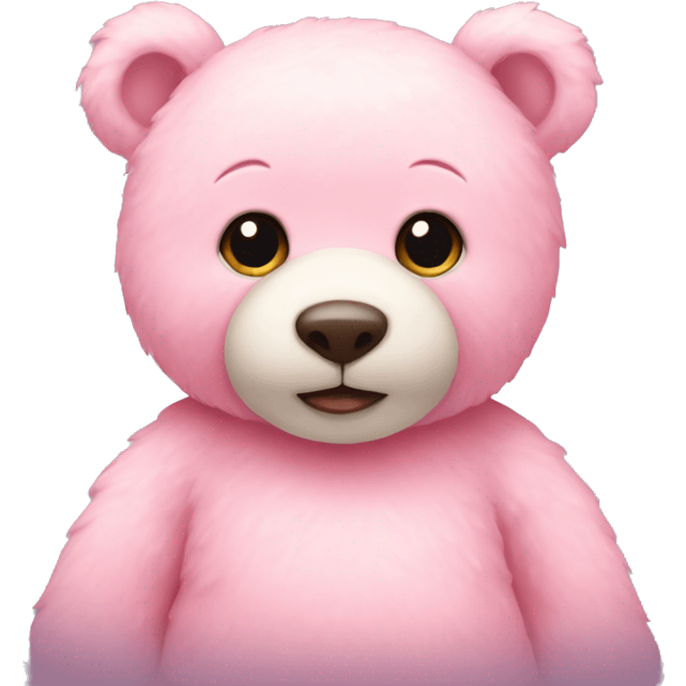 pastel pink teddy bear emoji