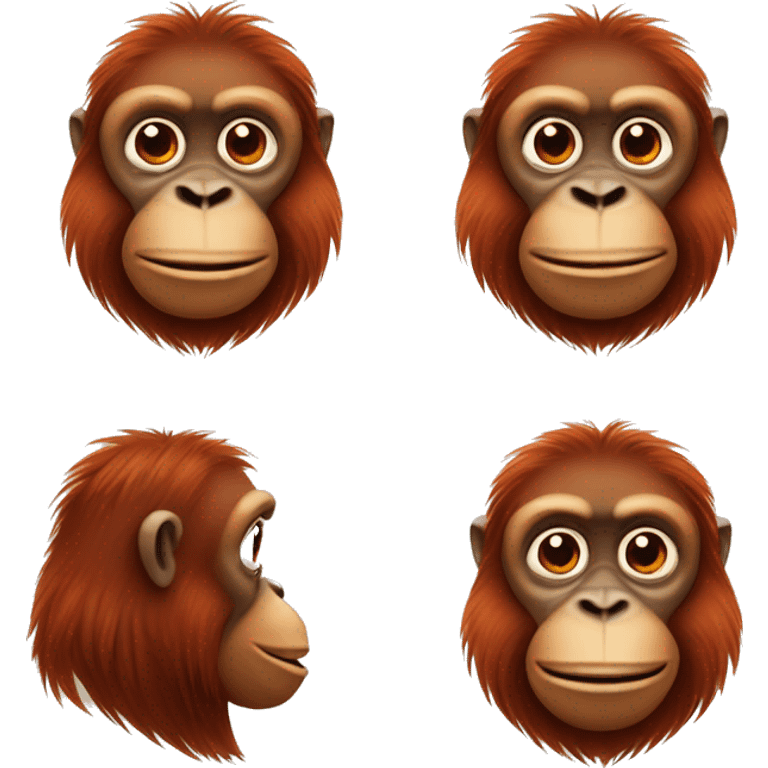 cute orangutan emoji