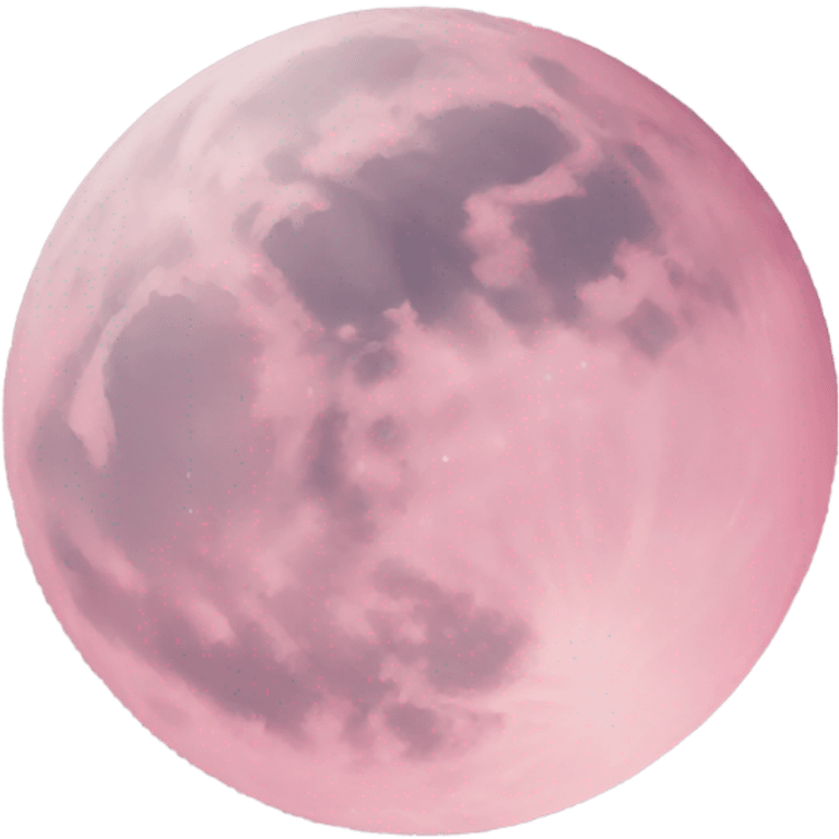 pastel pink moon emoji