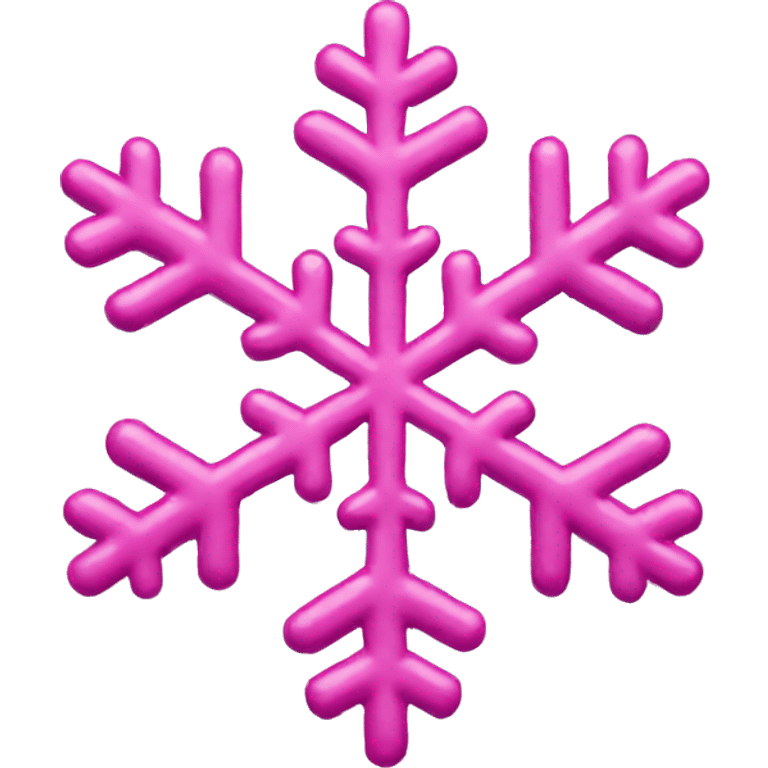 pink snowflake  emoji