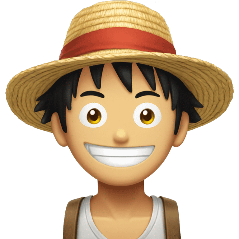 Luffy chapeau de paille  emoji