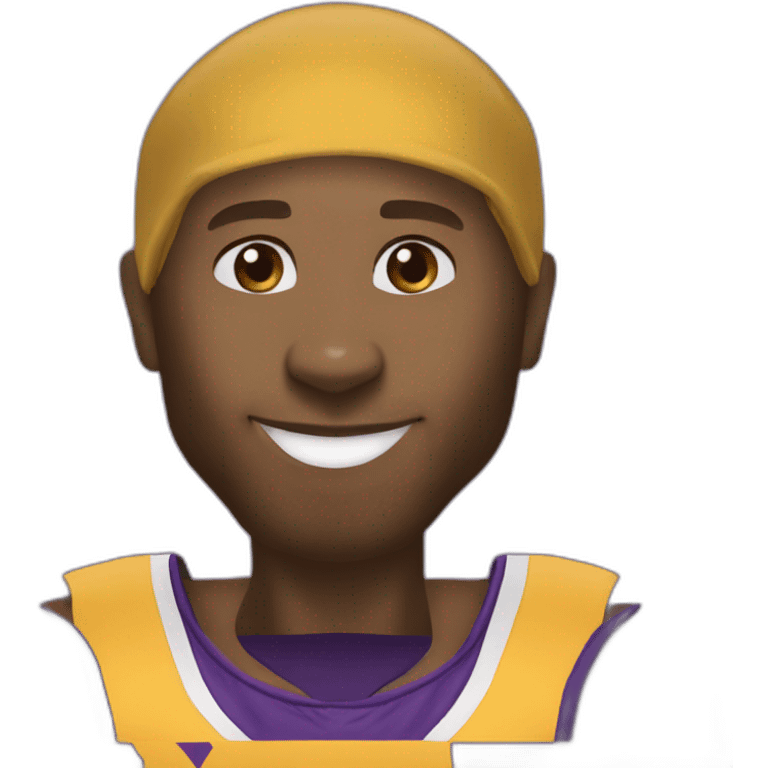 Kobe bryant with the text “GOAT” in the back emoji